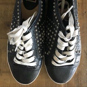 Frye Kira Biker low top studded sneakers